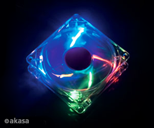 Akasa 120mm Crystal Clear Case Fan Sleeve Bearing