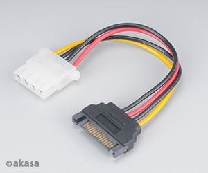 Akasa SATA to 4-Pin Molex Adaptor AK-CBPW03-15