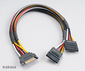 Akasa SATA Power Splitter 30cm AK-CBPW05-30