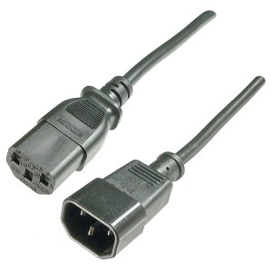 IEC Power Extension Cable 3M Black