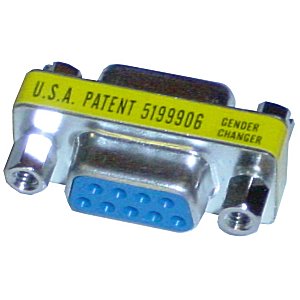 9 Pin DB9 Serial Port Gender Changer Female to Female