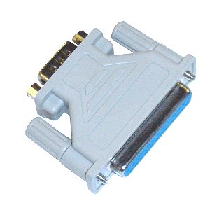 Serial Port Adaptor DB9 Male to DB25 Female