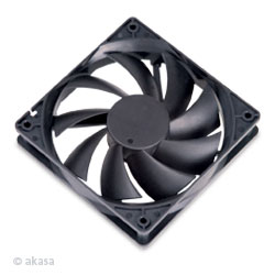 Akasa 120mm Ultra Quiet Case Fan Ball Bearing BLACK