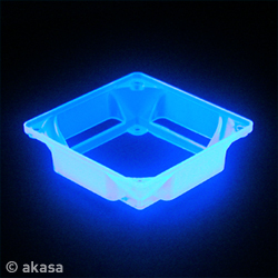 Akasa 60-80mm Fan Adaptor Blue UV Reactive inc. Guard