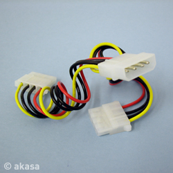 Akasa 4 Pin to 2x4 Pin Power Splitter