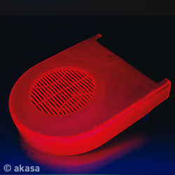 Akasa Exhaust System Blower UV Reactive Transp. Red