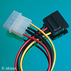 Akasa Serial ATA Power adaptor Cable 20cm
